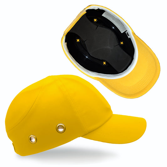 Lucent Path Yellow Baseball Bump Cap Hard Hat Helmet Safety Cap For Men and Women
